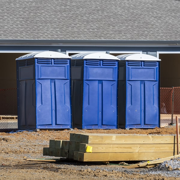 what is the expected delivery and pickup timeframe for the porta potties in Westgate Iowa